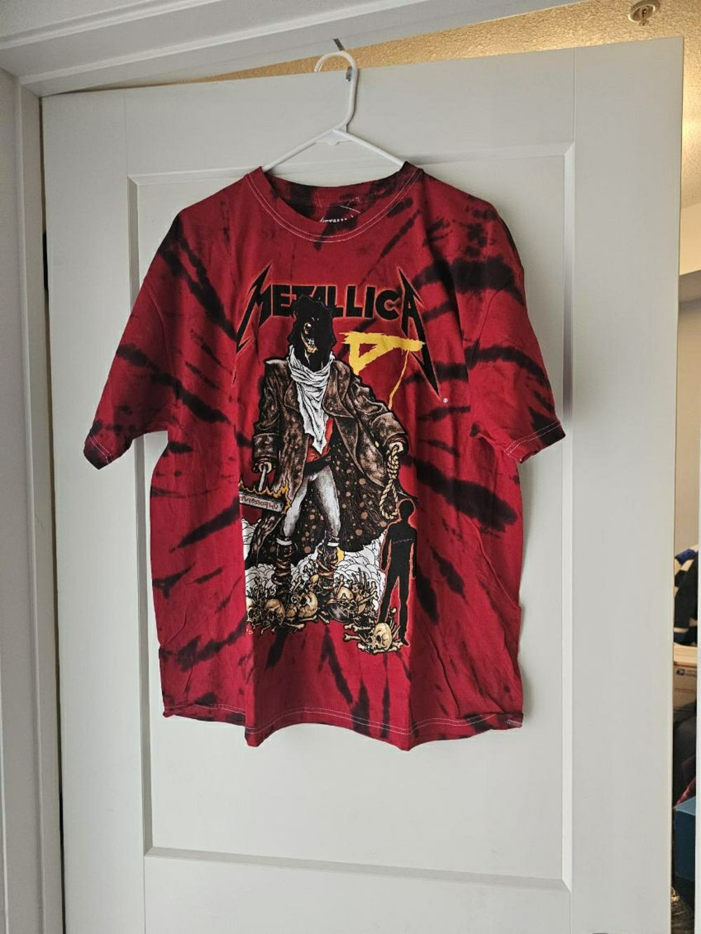 Red Tie-Dye Graphic Tee - Men's Band Shirt